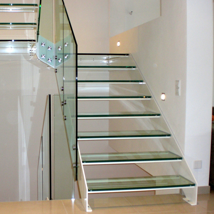 glass staircase