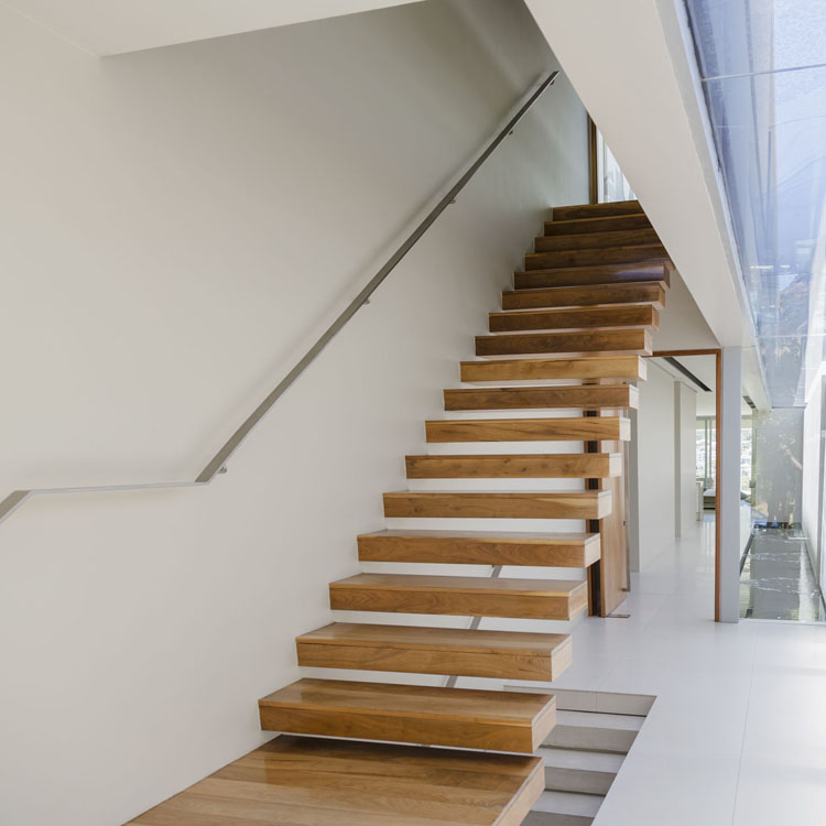 oak beech floating staircase