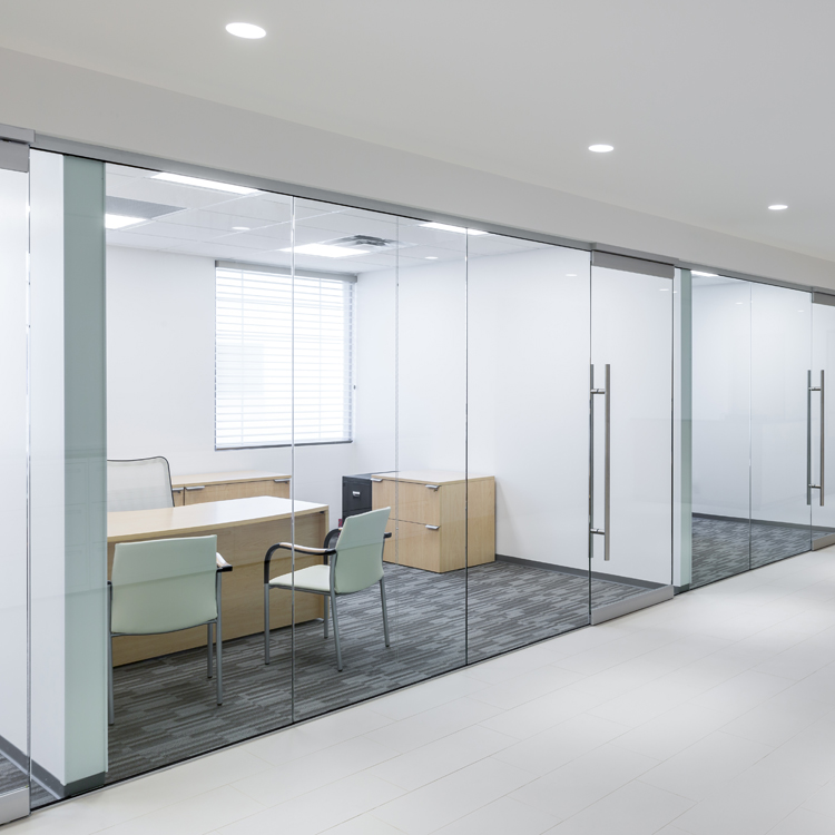 glass partition wall