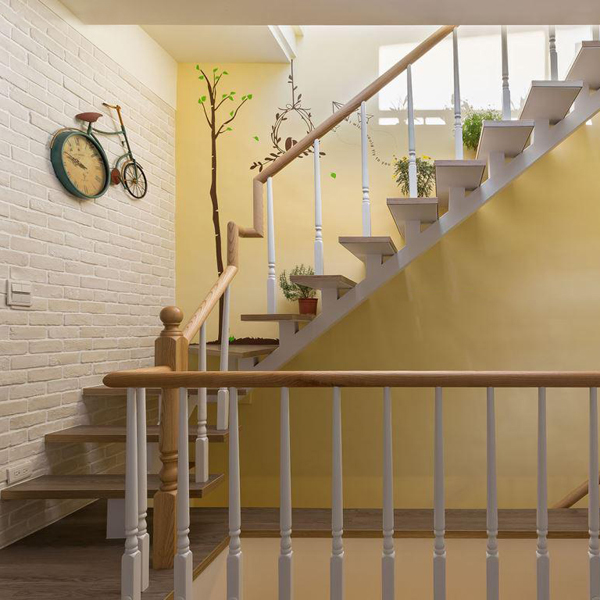 Timber railing mono stairway -100 stringer-40tread